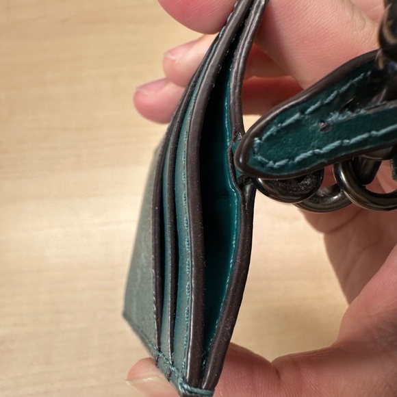 NWT! RARE! COACH LANYARD WALLET SET ID HOLDER HORSE AND CARRIAGE F79945 GREEN - Picture 5 of 10